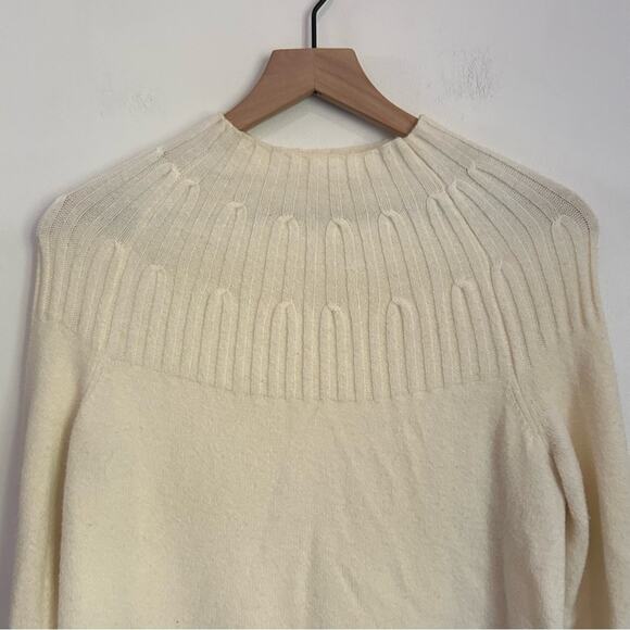 Anthropologie Welford Mock Neck Pullover Sweater Cream Size XS - Picture 3 of 7